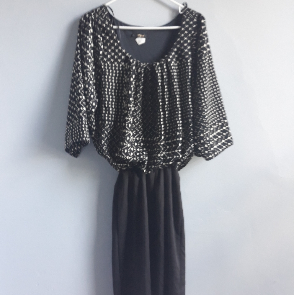 Black and white dress
